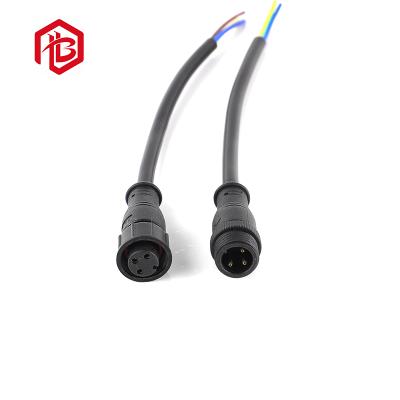 China M15 Automotive Electrical Plug Male And Female 3 Pin Waterproof Cable Connector For Outdoor LED Lighting for sale