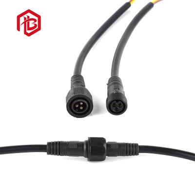 China M15 Automotive Circular Molding Type Male Female Waterproof Straight Connector With 10A Customized Cable Length for sale