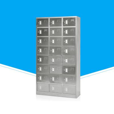 China Wardrobe Inox Medical Cabinet For Drugs, Stainless Steel Medicine Cabinet Locker, Half Glass Door Steel Cabinet for sale