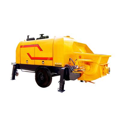 China Construction worksÂ   40m3/h HBTS40 Trailer-mounted small portable stationary concrete pump for sale