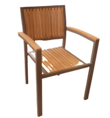 China Contemporary Plastic Aluminum Teak Chair With Aluminum Legs for sale