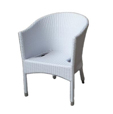 China Contemporary Hot White Aluminum Rattan Wicker Chair Christmas Party Poly Resin Sale Event Plastic White Weeding Chair for sale