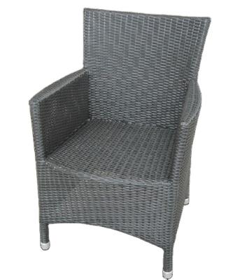 China Contemporary Outdoor Rattan Wicker Restaurant Dining Bar Plastic Mini BBQ Chair Cafe Outdoor Dining Chair for sale