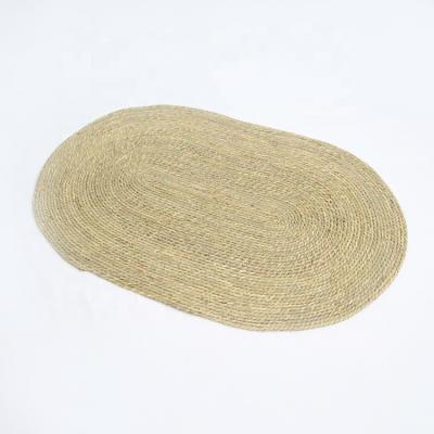 China OEM Sustainable Natural Place Mat Table Mats Large Natural Raffia Straw and Grass Round Place Mats for sale