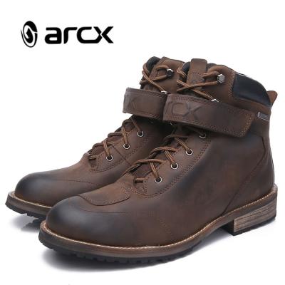 China ARCX Breathable Motorcycle Touring Boots Antique Design Street Riding Boots Waterproof Motorcycle Touring Boots for sale