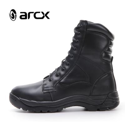 China ARCX Outdoor Tactical Black Leather Military Boots For Men Tactical Boots Abandon Military for sale