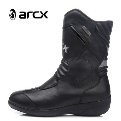 China ARCX Ladies Breathable Waterproof Leather Motorcycle Shoes Motorcycle Riding Racing Boots For Women for sale