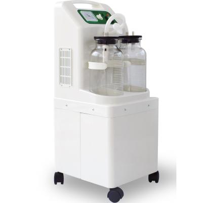 China Durable High Pump Rate 50L Heavy Duty Aspirator Surgical Suction Machine With Two Bottles for sale