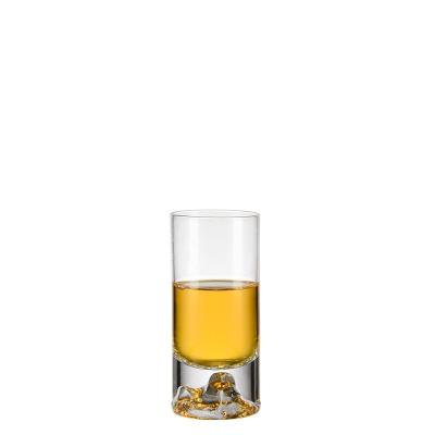 China China Factory Price Custom Design Mountain Shot Glass Bottom Bar Single Cheap Liquor Glassware Wholesale Custom Shot Glass for sale