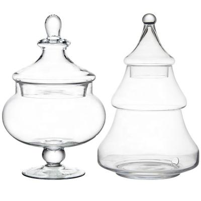 China Crystal Hermetic Glass Jar Storage Jar Food Stored Jar For Decoration for sale