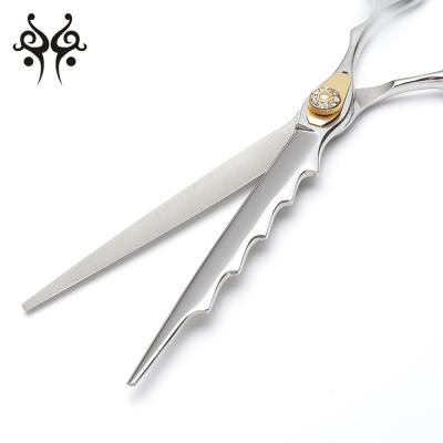 China Sustainable 7.0 Inch Curved Professional Sharp Pet Grooming Scissors for sale