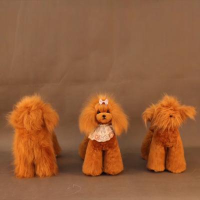 China Viable Poodle Dog Model with Brown Furs for Grooming Practice, Groomer Sponsor at Creative Groomer Model Dog Contest for sale