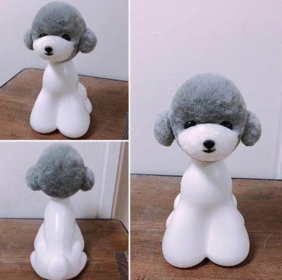 China Viable lead model dog with gray furs for pet grooming practice model, lead practice only, economical for training for sale