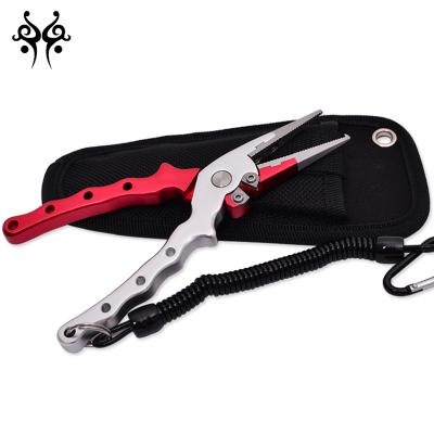 China Floating Fishing Pliers Bicolor Multifunctional Aluminum Fishing Pliers for sale