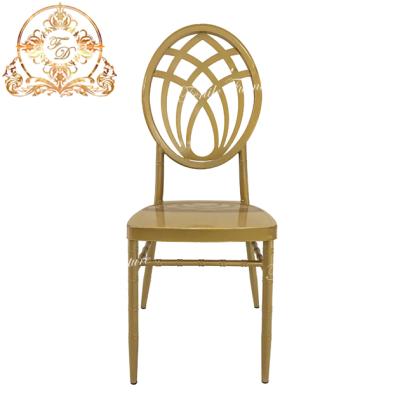 China Wholesale Morden Iron Cross Metal Banquet Chairs Stackable Back Dining Chairs for sale