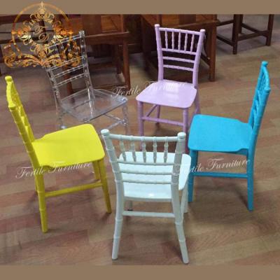 China Modern wholesales plastic resin chiavari child kid party chair for sale