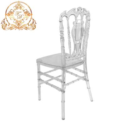 China Modern outdoor clear chiavari resin acrylic wedding event dining chair for sale