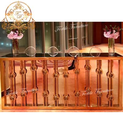 China Cool Modern Design Stainless Steel Reception Bar Counter For Sale for sale