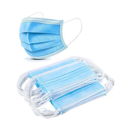 China Disposable Facemask 3ply Box Disposable Face Mask Medical Surgical Earloop White Listing for sale