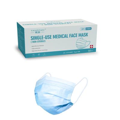 China Breathable 3 Layers Surgical Disposable Medical Face Mask Face Mask Medical Single Use Face Mask for sale