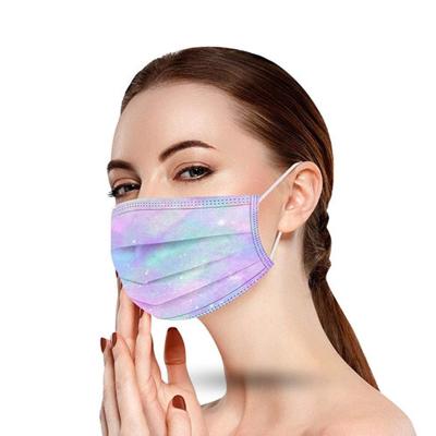 China 3 Ply Disposable Wholesale Custom Medical Face Mask Colorful Nonwoven Disposable Face Mask for sale