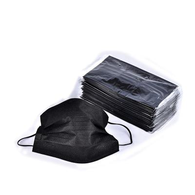 China Different Black Disposable Face Mask Disposable Dustproof Nonwoven Medical Packaging Protective Full Face Masks for sale