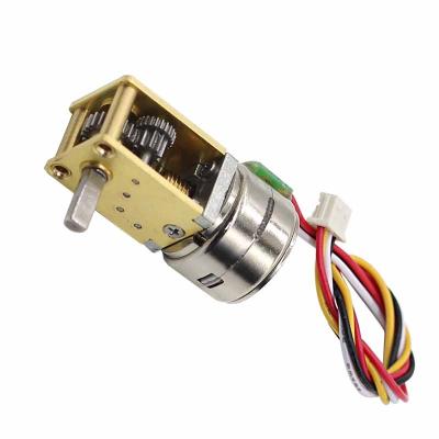 China Professional Manufacturer JGY-15BY Micro DC Gear Stepper Motor with Open Worm Gearbox Reducer for Auto Device Brush Worm Gear Motor for sale