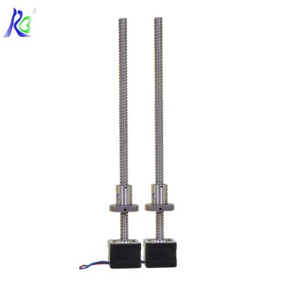 China 1.8 Degree Ball Screw Linear Motor NEMA 17 Pitch Automation Ball Screw Steper SFU1210 SFU1204 for sale