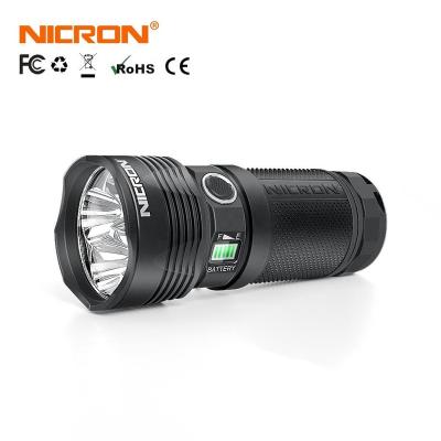 China NICRON B400 Industrial Super Bright HOT Sale Powerful Wide Beam Angle Tactical Flashlight For Camping Hiking for sale