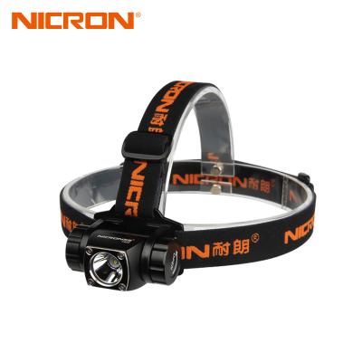 China China Manufacturer NICRON H20 3AAA Outdoor High Cost Effective Small Alkaline Price Led Tactical Headlight for sale