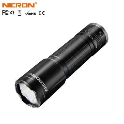 China Cheap NICRON N5 Camping 3AAA Aluminum Alkaline Waterproof Flashlights Industry Cheap Flashlight For Inspection Maintain Repair for sale