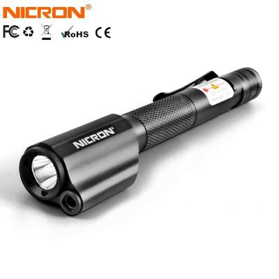 China Emergency Nicron B24 Rechargeable Red Laser Pen Light Indicator Led Pen Flashlight Torch For Tour Guide Presentation for sale