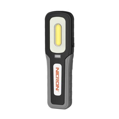 China Nicron WL83 500 Lumen Portable Work Light Ignition Led Rechargeable Handheld COB Work Lights Flashlight Torch with Spot Flood Light for sale