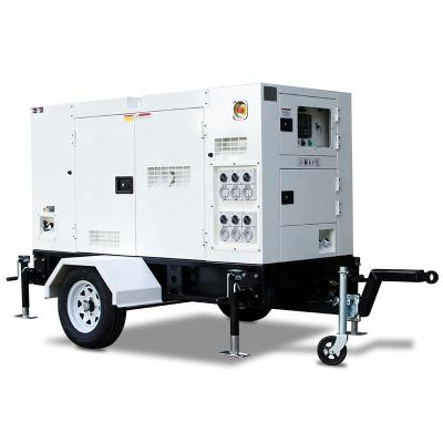 China With Open Trailer Type 180 KVA UK-Perkins Silent Open Diesel Generator Price 144 Kw Generator Set Price 2800mm*960mm*1450mm for sale