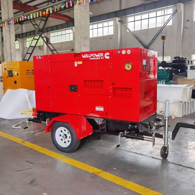 China Open type 40kw 50kw 60kva diesel generator set price with 8 hours low fuel tank powered by UK engine 1104D-44TG1 genset 1850mm*750mm*1410mm for sale