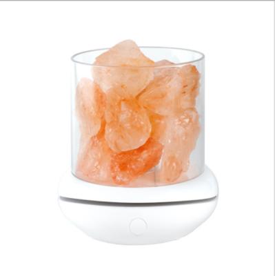 China Home Himalayan Pink Natural Rock Salt Lamp and Handcrafted Crystal Air Diffuser Color Changing USB Salt Lamp for sale