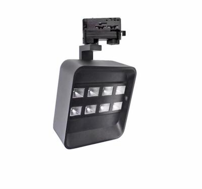 China Modern 3 Track Light 30W Phase Gallery Art Dali Dimmable Square Led Track Light for sale