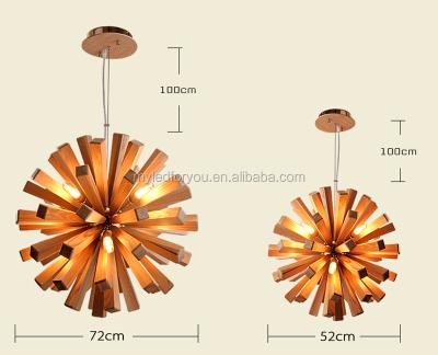 China 2017 EUROPEAN Pendant Lamp Wood Modern Pendant Lamp Led Pendant Lamp for sale