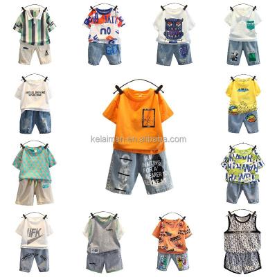 China Wholesale Factory Price Casual Kids Summer Clothing Sets Fashion Kids Cartoon Shirts for sale