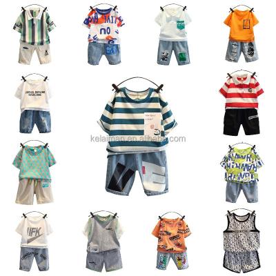 China Spring Summer Casual Boy Customized Printed Clothes 2pcs Set Outfits Kids Clothes Toddler Costume Kids Clothing for sale