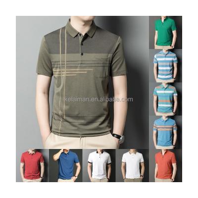 China Anti-Wrinkle Cotton Golf Shirt Summer Breathable Quick Dry Lightweight Uniform Cultural 100% Shirt Plus Size Polo Shirt for sale