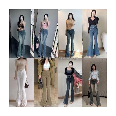 China 2023 breathable Europe and the United States products high quality thin high waist sports sexy women's jeans elastic jeans wholesale for sale