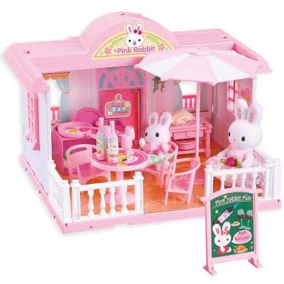 China Cartoon Cute Toy Scenes Pretend Play Plastic Baby Kids Play House Toy Set for sale