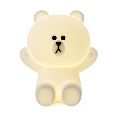 China Custom Light Up Your Shape LED Kids Soft Night Light Silicone Animal Cartoon Baby Nursery Lamp Night Light for sale