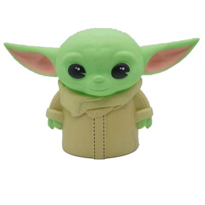 China Hot Selling Good Quality Fashion Plastic Yoda Authorized Carcass Bust Bank Coin Piggy Bank Gift for sale