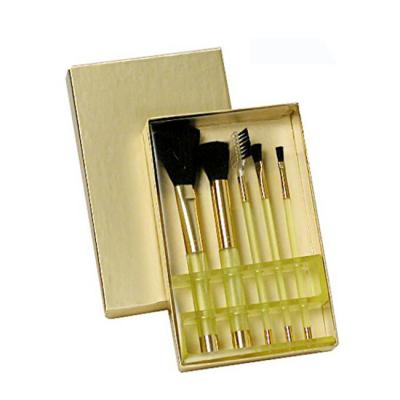 China Luxury Fancy Handmade Custom Printed Lid and Tray Box Set Makeup Brush Packaging Paper Cosmetic Box for sale