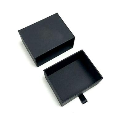 China Handmade OEM Accept Customize Logo Design Rectangle Black Preset Box For Men's Gift for sale