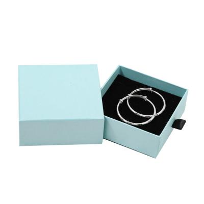 China Wholesale Luxury Handmade Color Paper Cardboard Gift Sliding Packaging Printed Logo Bracelet Drawer Jewelry Box Custom Made for sale