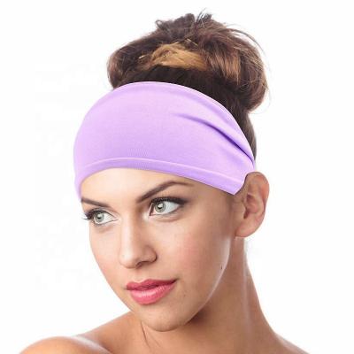 China Hair Decoration 12 Colors Cotton Headband Sports Head Band Running Elastic Sport Hair Band Yoga Headband Unisex Sweat Safe Basketball Headband for sale