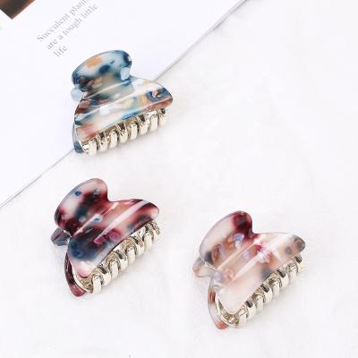 China Creative Girls Hairpin Hair Accessories Jelly Colors Acrylic Ponytail Crab Sling Mini Hair Claw Clips Barrette Hair Decoration New For Women for sale